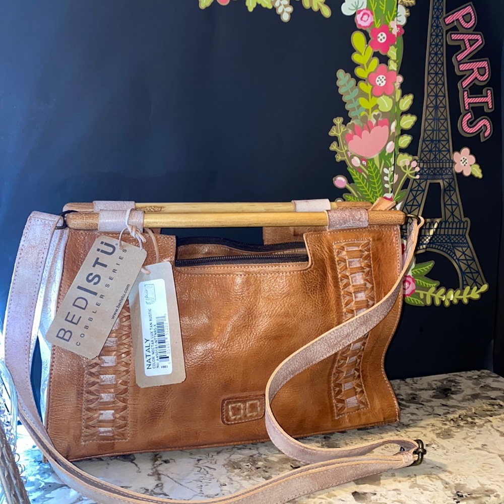 COPY - bed stu crossbody Nataly nectar tan rustic
